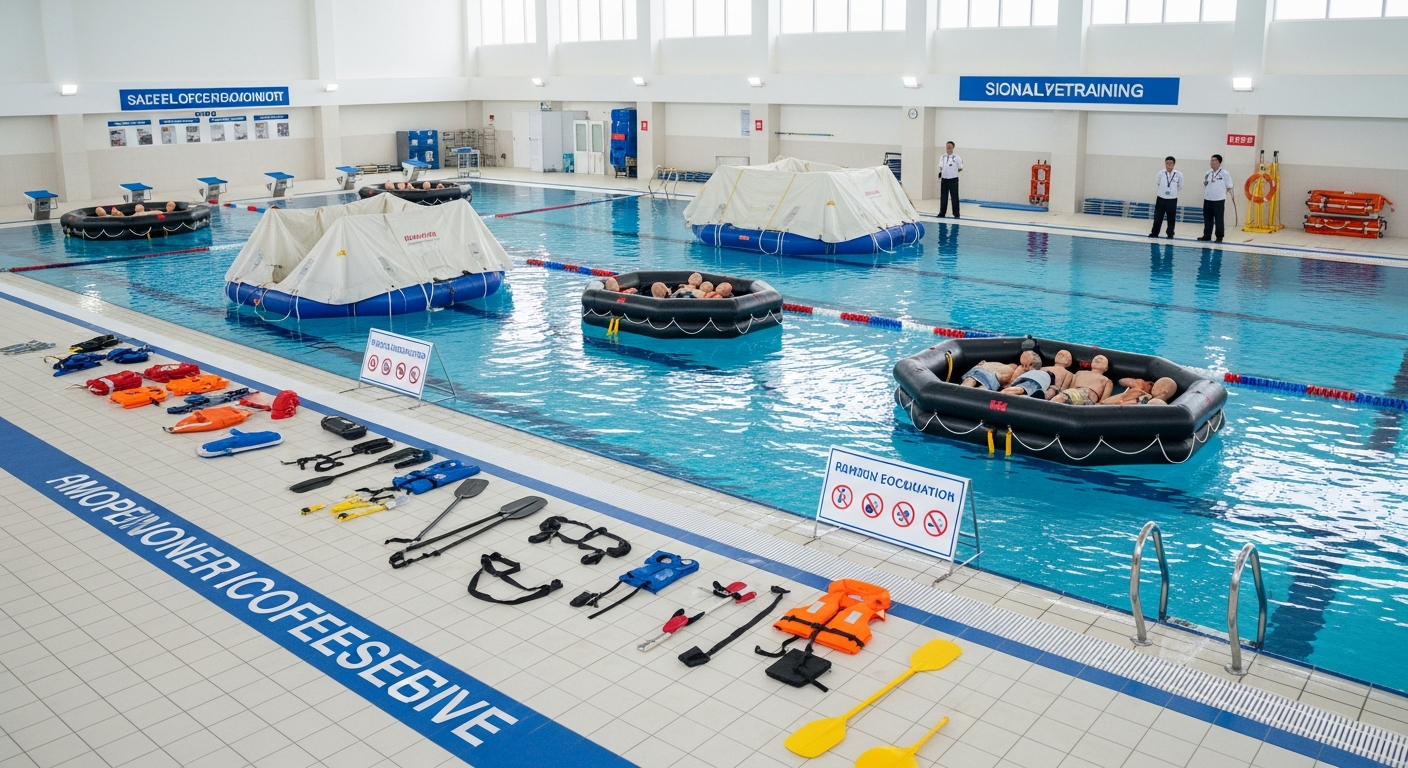 9-feet Swimming pool for ditching and wet drill training